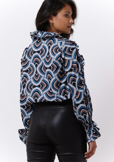 DEA KUDIBAL MIMI NS (CO) - SHIRT WITH RUFFLES Blouses en bleu - large