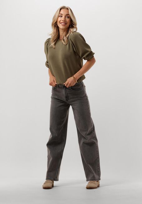 Groene SELECTED WOMEN Top SLFTENNY 3/4 SWEAT TOP - large