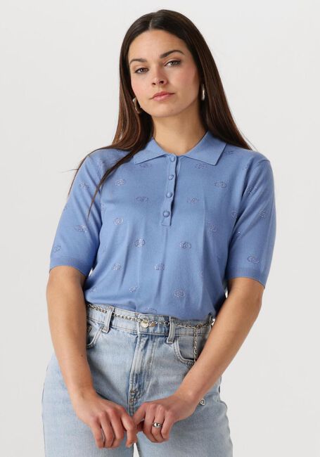 LIU JO T-shirt ECS MAGLIA CHIUSA M/C en bleu - large