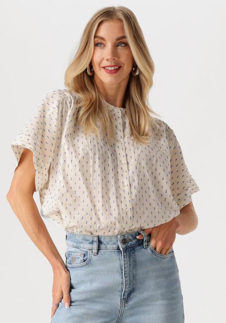 Ecru BY-BAR  ALEX DOTS BLOUSE - large