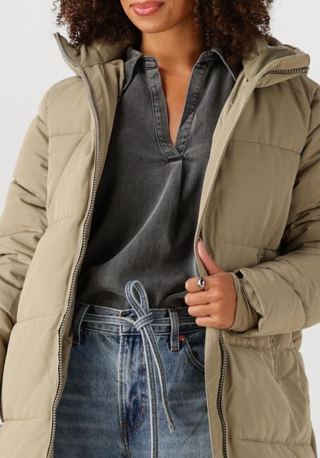 WITHBLACK Veste matelassé WBLGLORIAN LONG PUFFER JACKET Sable - large