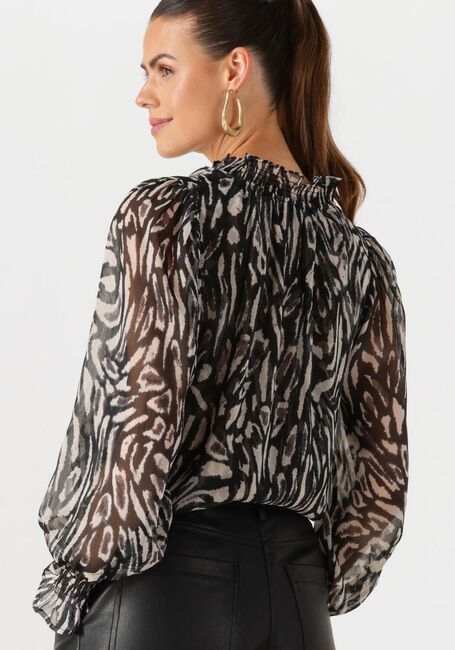 Witte NEO NOIR  LEIA ABSTRACT LEO BLOUSE - large
