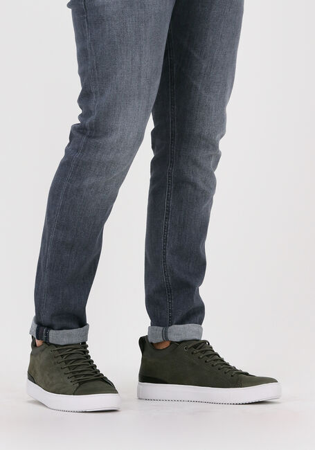 BLACKSTONE Baskets basses SG28 en vert - large