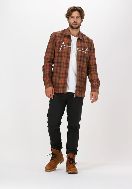 Bruine FORÉT Overshirt ROUGH OVERSHIRT - large