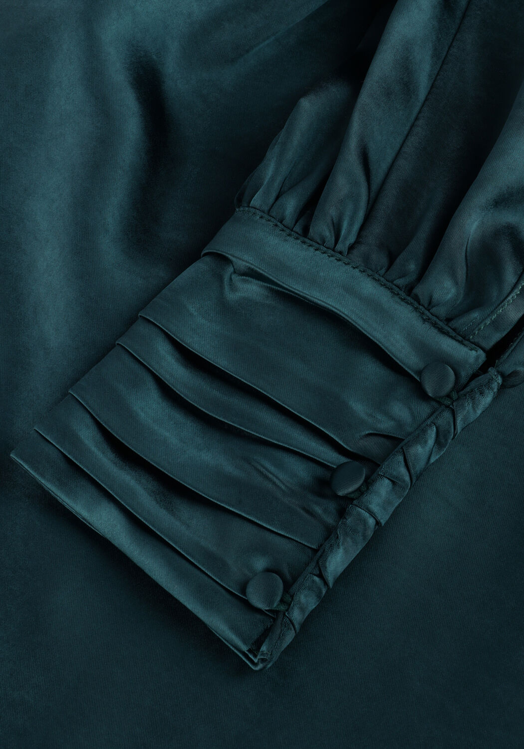 NOTRE-V Robe midi NV-DORISSA SATIN DRESS en bleu - large