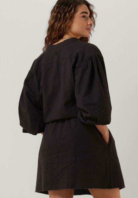 Zwarte 10DAYS Mini jurk TUNIC DRESS WAFFLE - large