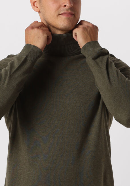 Donkergroene SELECTED HOMME Coltrui SLHBERG ROLL NECK NOOS - large