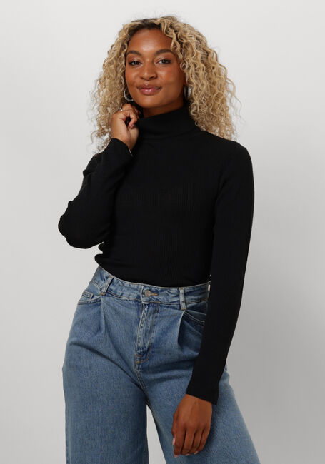 SELECTED FEMME Pull SLFNAJA LS KNIT ROLL NECK en noir - large
