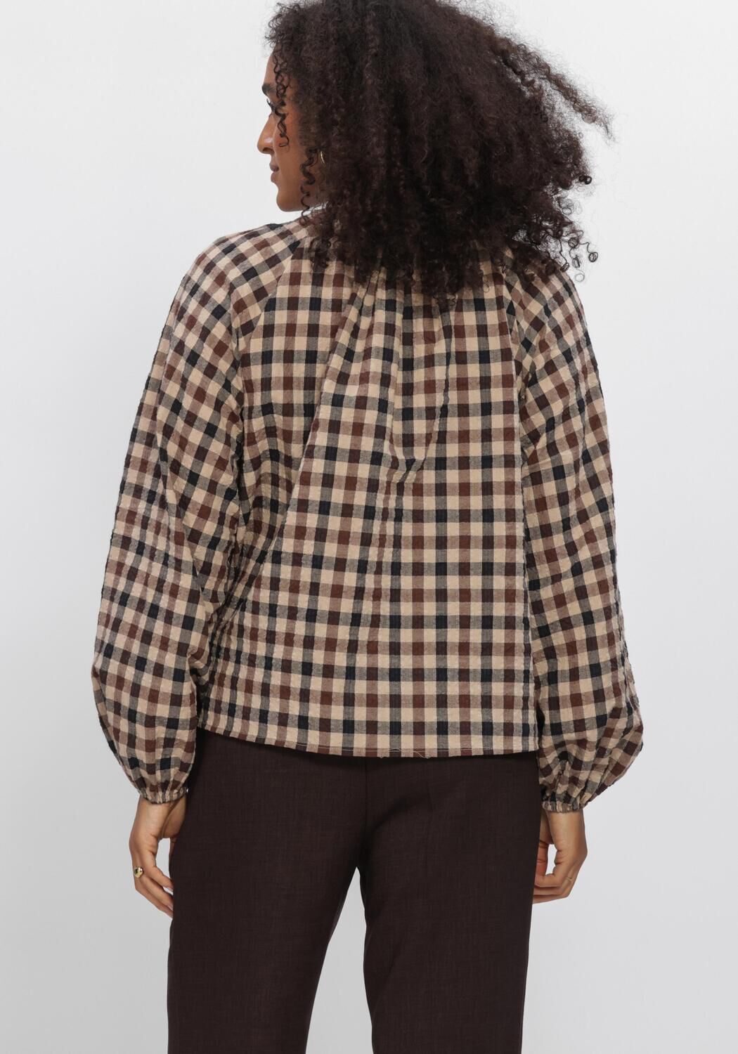 AIMEE THE LABEL PEERW6 BLOUSE Blouses en marron - large