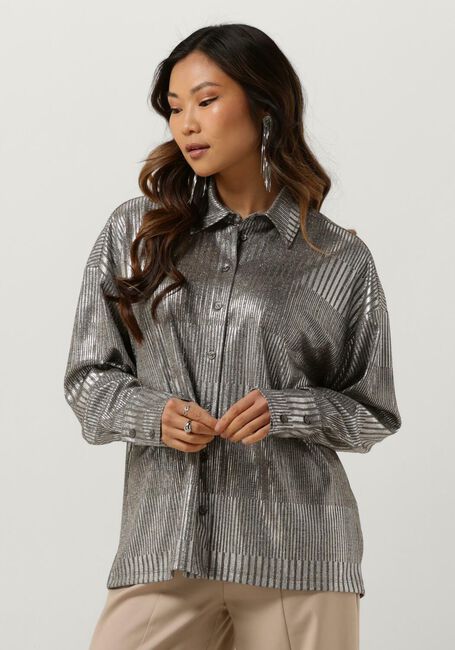 ALIX THE LABEL LADIES KNITTED FOIL BLOUSE Blouses en argent - large