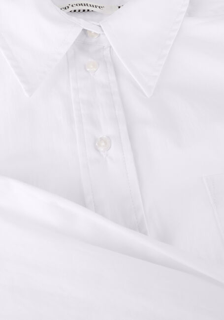 Witte CO'COUTURE  COTTON CRISP CROPPED SHIRT Witte CO'COUTURE  COTTON CRISP CROPPED SHIRT - large
