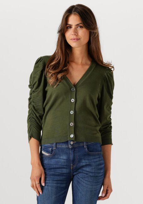 Donkergroene MINUS Vest SEANA KNIT CARDIGAN - large