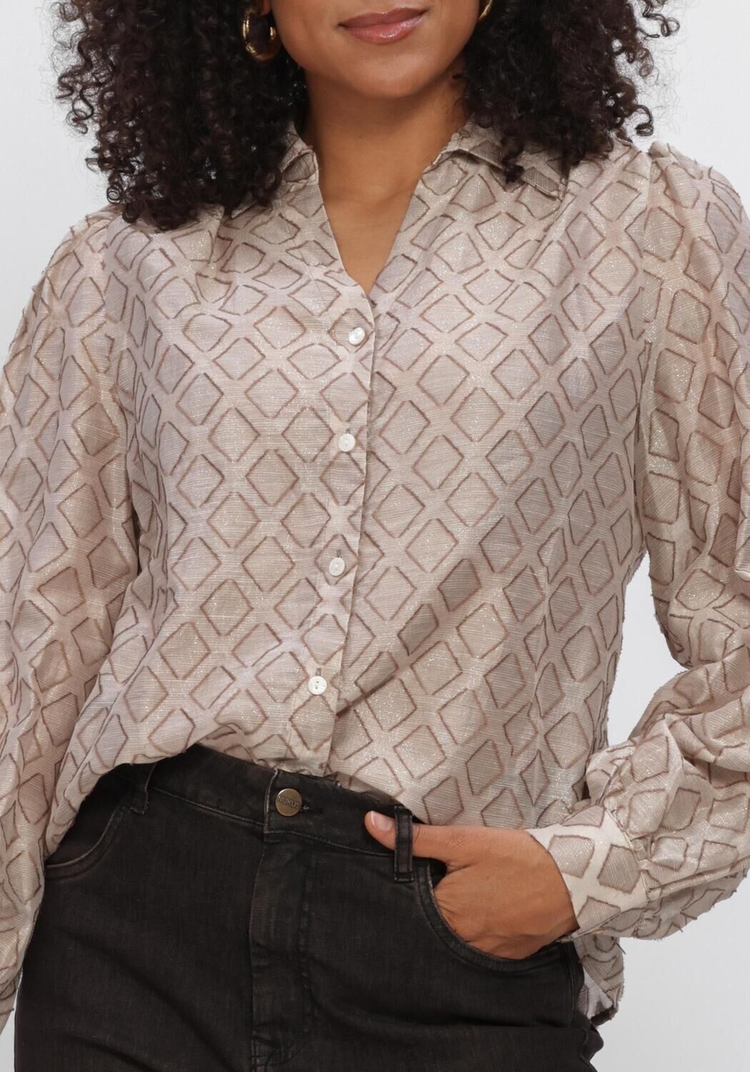 Beige NUKUS  ANTONELLA BLOUSE PATTERN - large