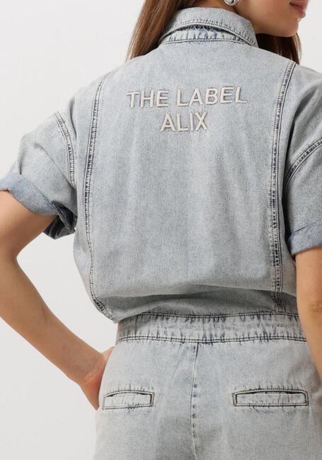ALIX THE LABEL Combishorts LADIES WOVEN DENIM PLAYSUIT en bleu - large