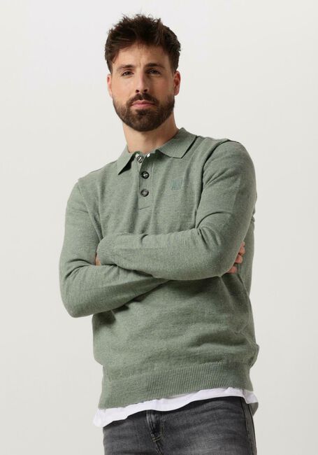 BUTCHER OF BLUE Polo LT CLIFDEN POLO L/S en vert - large