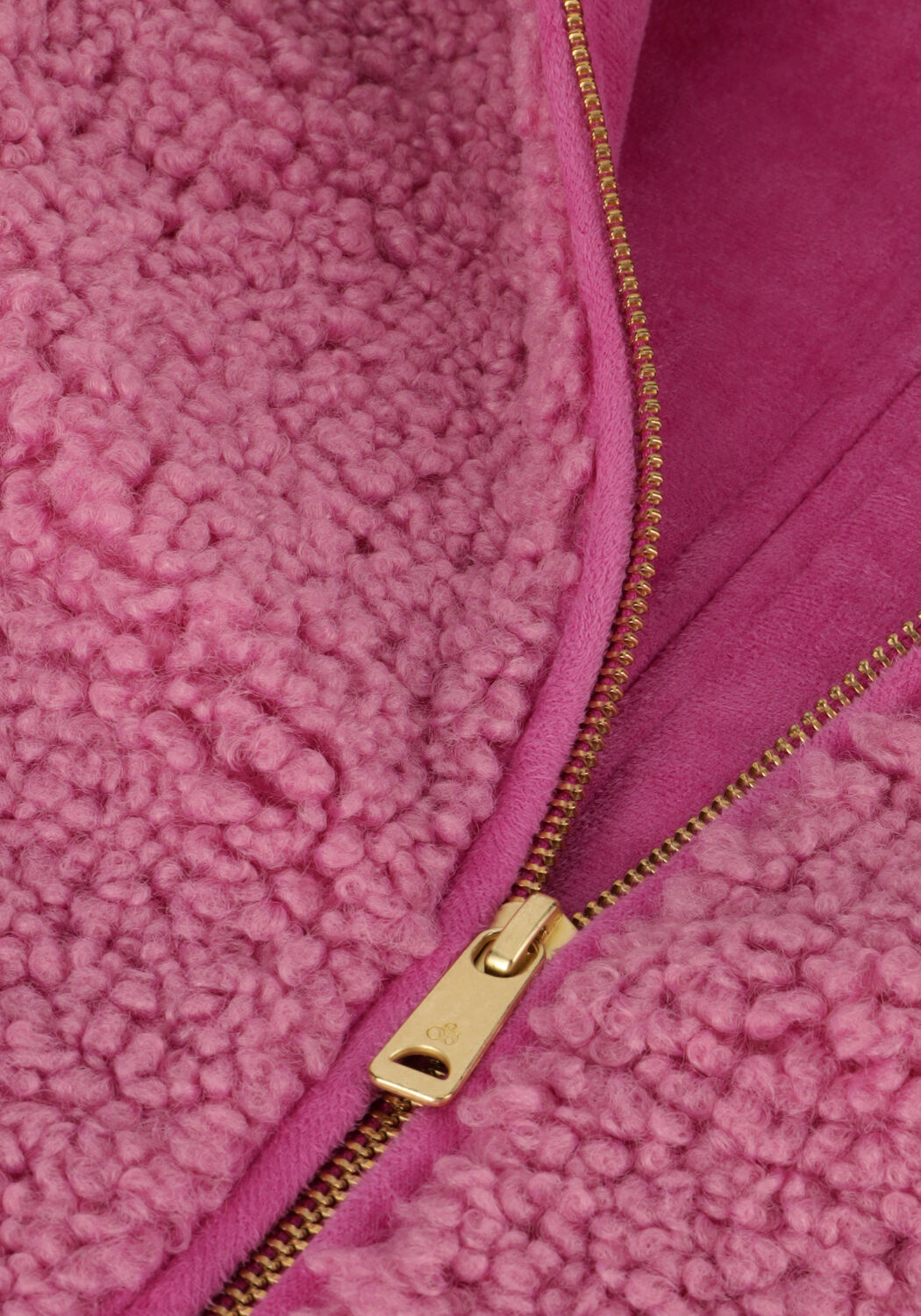SCOTCH & SODA Manteau Teddy LONGER-LENGTH BONDED TEDDY JACKET en rose - large