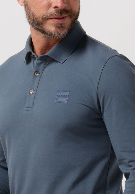 BOSS ORANGE Polo PASSERBY en bleu - large