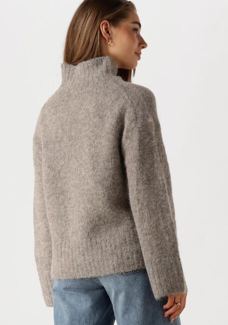 SELECTED FEMME Pull SLFGABELLA LS KNIT HIGH-NECK en gris - large