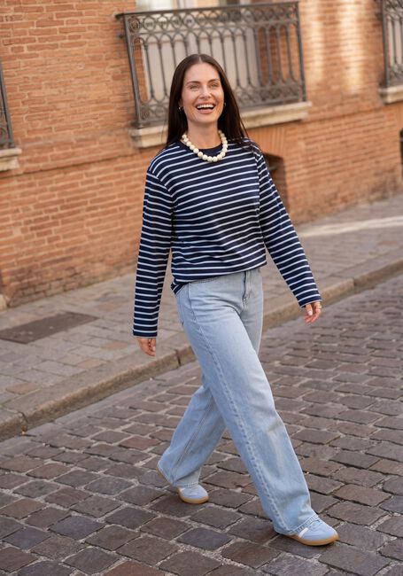ENVII Haut ENKULLA LS STRIPE 5310 Bleu fonc&eacute; - large