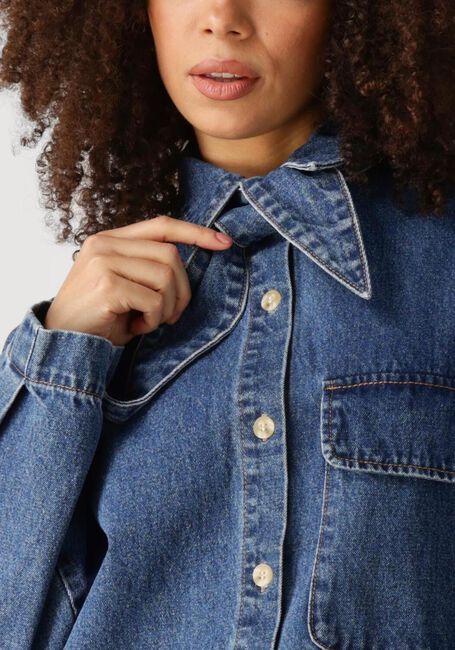 Blauwe EDITED  OVERSIZE ANISHA OVERSHIRT - large
