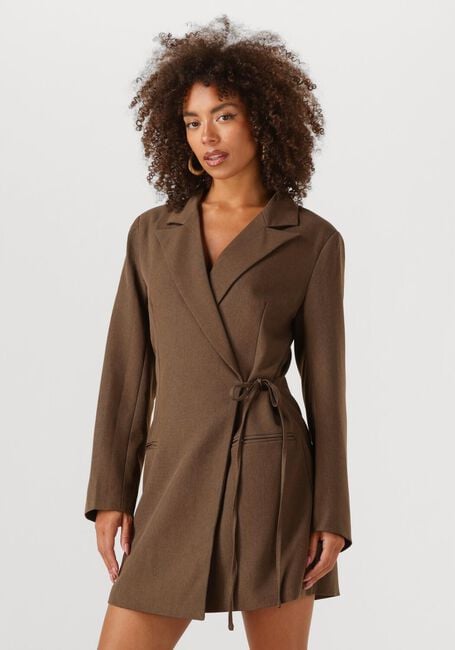 YDENCE Mini robe DRESS APRIL en marron - large