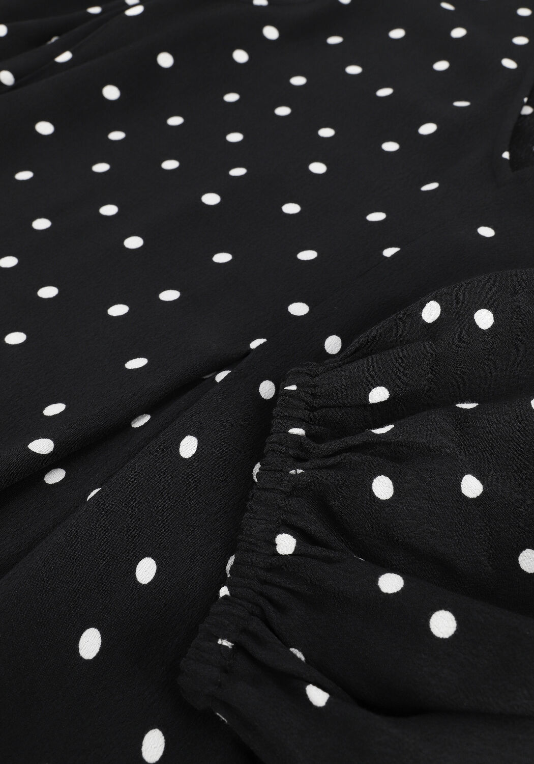 Zwarte MODSTR&Ouml;M Midi jurk RIDDER PRINT DRESS - large