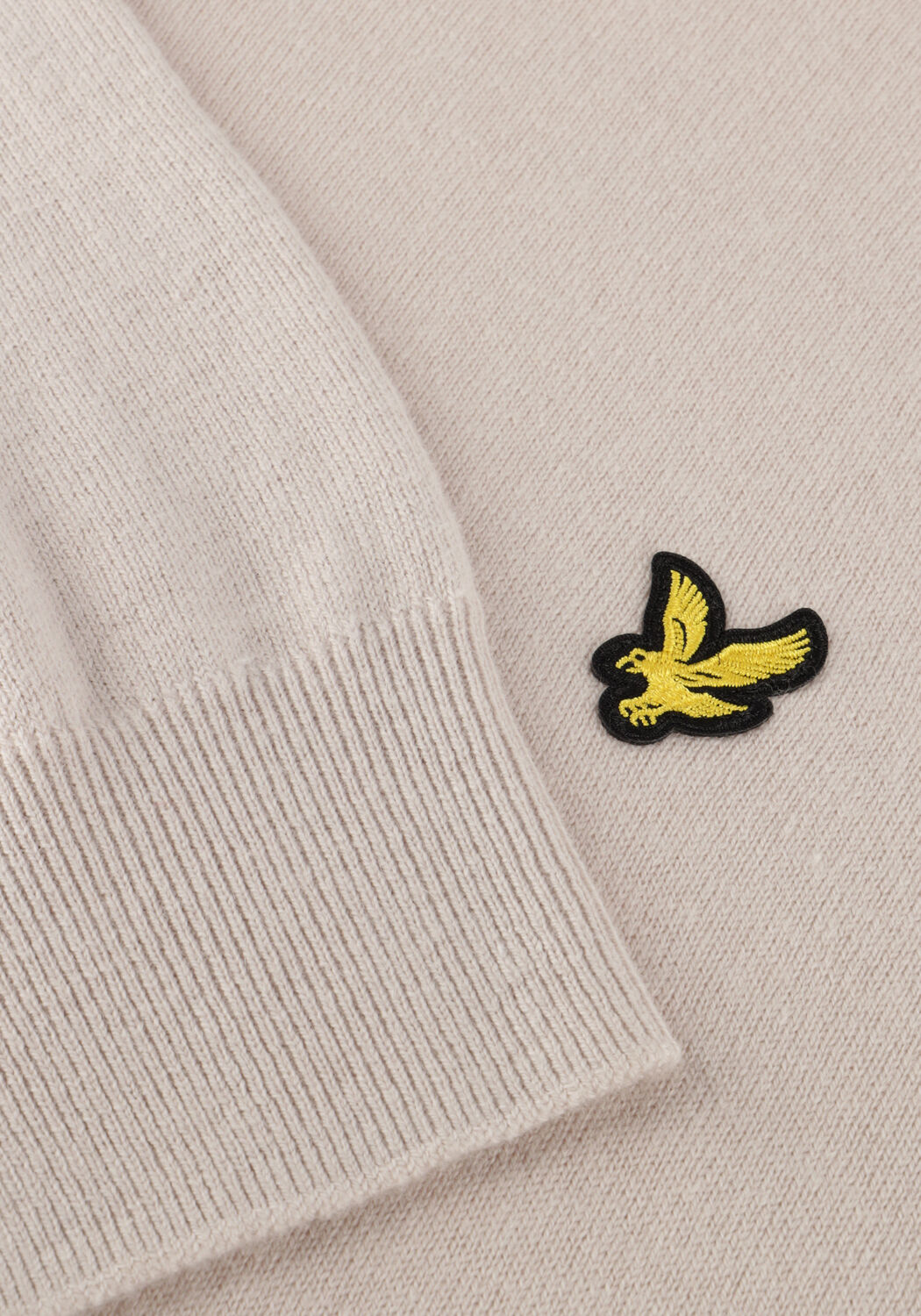 Beige LYLE & SCOTT Trui COTTON MERINO CREW NECK JUMPER - large