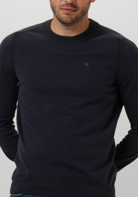 CAST IRON CREWNECK ESSENTIAL COTTON STRETCH Pulls & Gilets en bleu - large