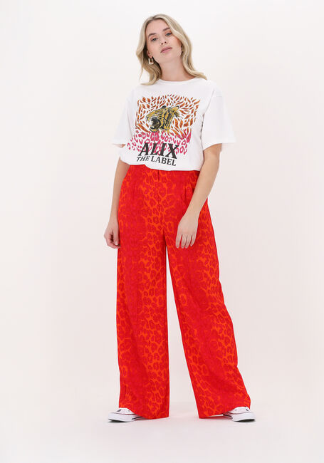 Witte ALIX THE LABEL T-shirt FIRE TIGER TSHIRT - large