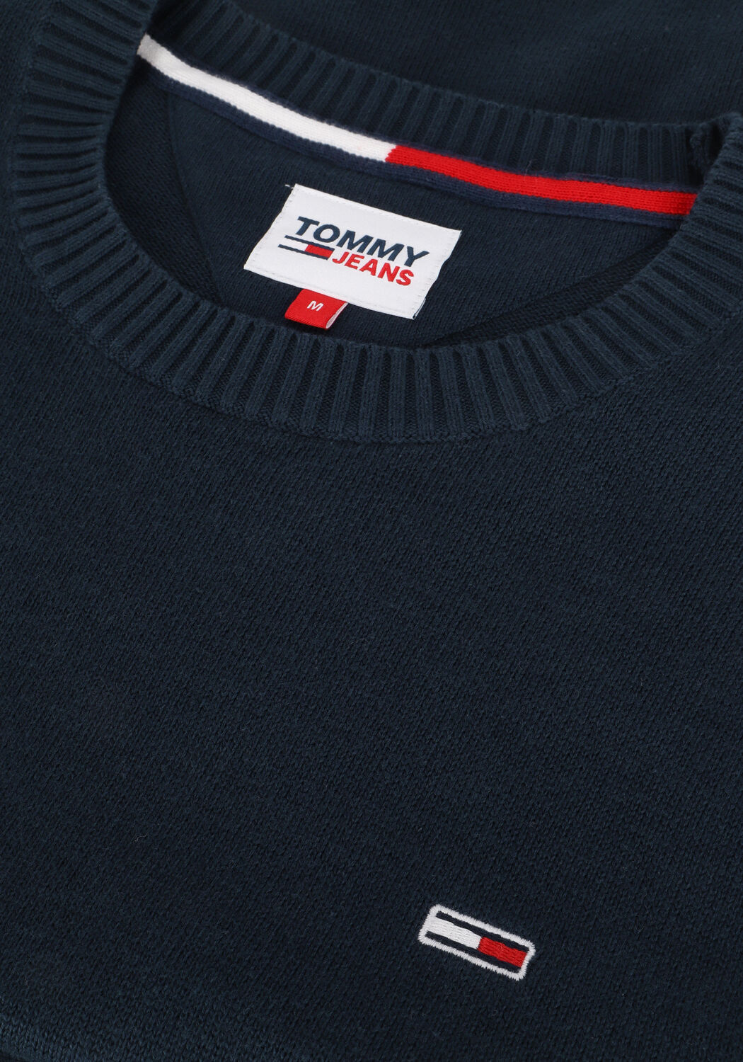 Donkerblauwe TOMMY JEANS Trui TJM ESSENTIAL LIGHT SWEATER - large