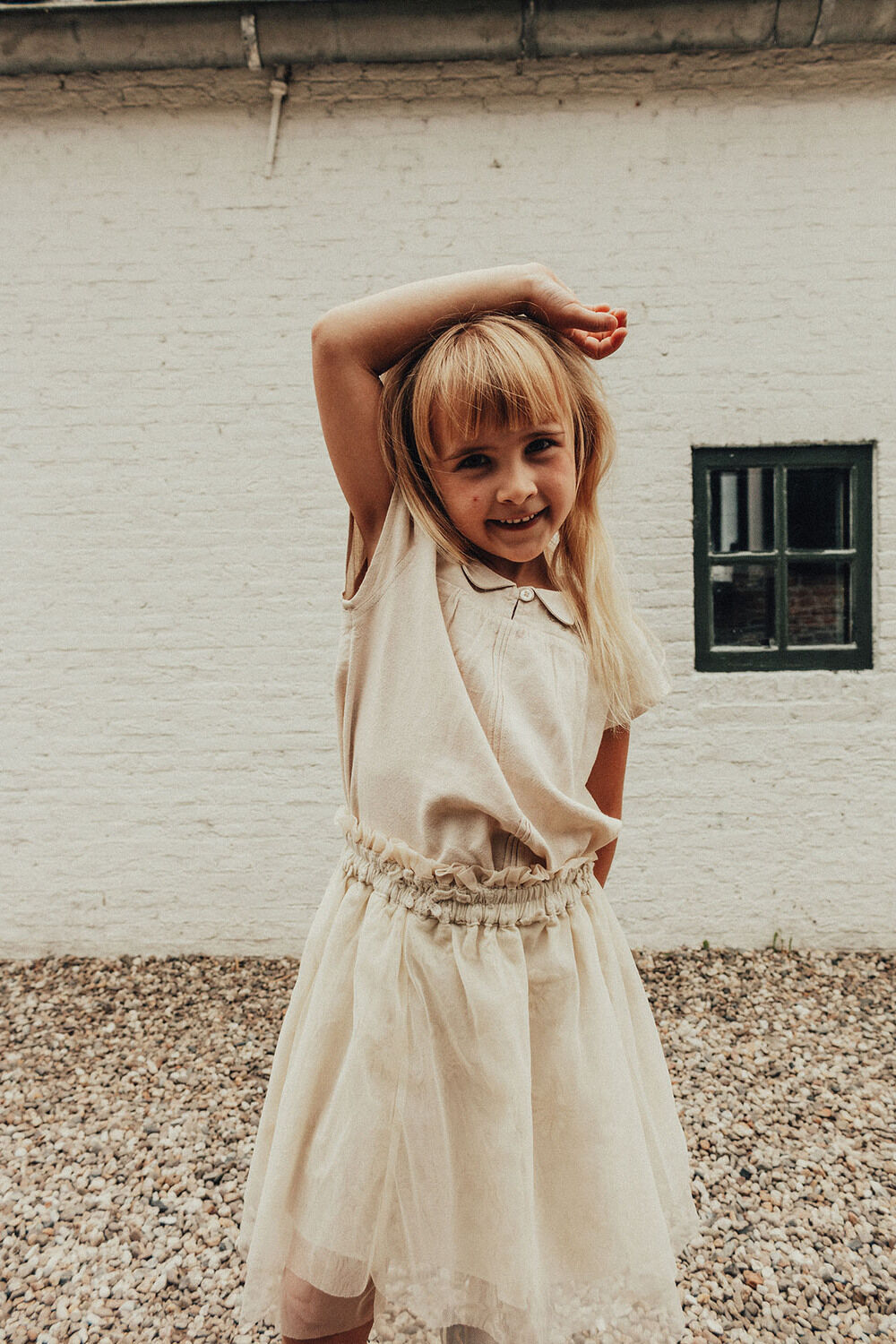 Creme BAJE STUDIO Plisse rok ANNA Omoda