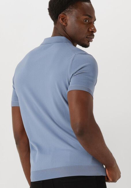 Lichtblauwe GENTI Polo POLO BUTTON SS K2046-1260 - large