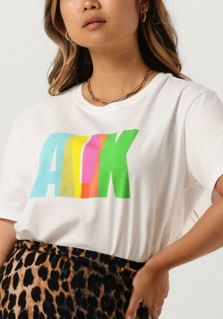 ALIX THE LABEL T-shirt LADIES KNITTED COLOURED ALIX T-SHIRT en blanc - large