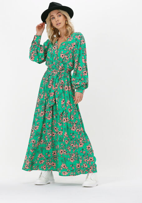 ALIX THE LABEL Robe maxi NAIVE FLOWER WRAP DRESS en vert - large