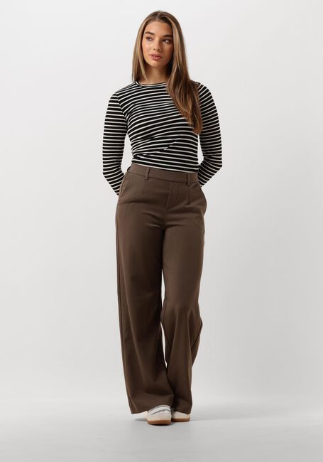 SELECTED WOMEN SLFMANJA LS O-NECK STRIPE Hauts & T-shirts en noir - large