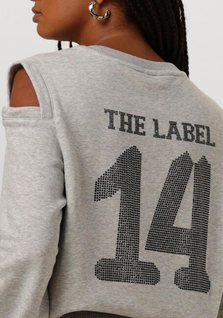 ALIX THE LABEL Pull LADIES KNITTED CUT OUT SWEATER en gris - large