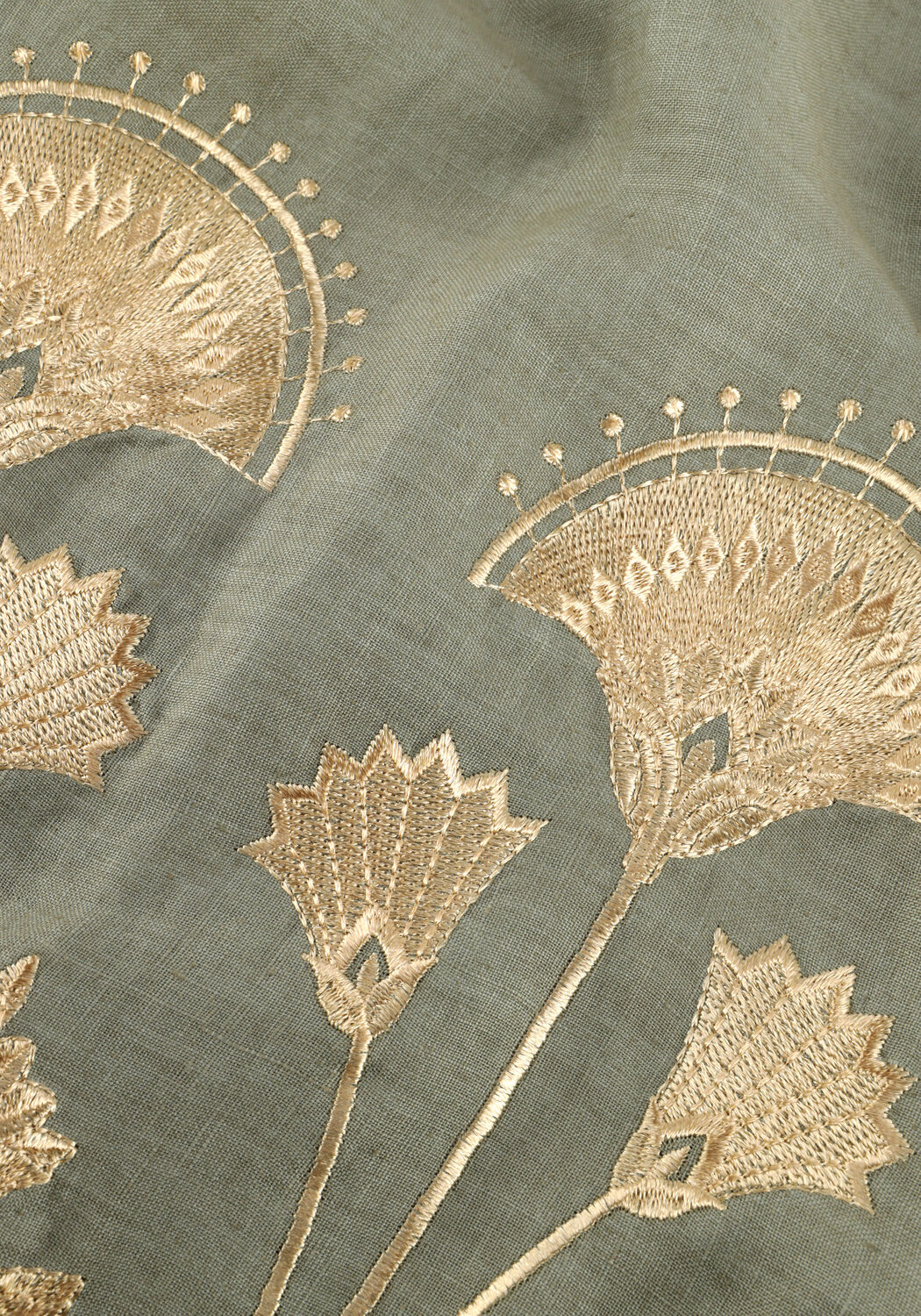 GREEK ARCHAIC KORI Jupe midi S26K-2072025 Kaki - large