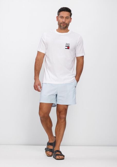 Lichtblauwe TOMMY HILFIGER UNDERWEAR Zwembroeken MEDIUM DRAWSTRING ZIP POCKET - large