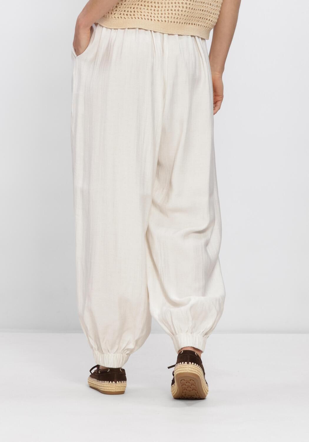 Ecru COPENHAGEN MUSE Broeken/jumpsuits CMTENLEY-PANTS - large