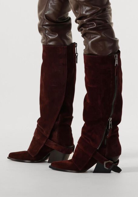 STRATEGIA Bottes hautes E4493-B en rouge - large