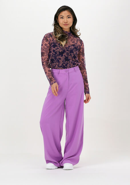Paarse CO'COUTURE Top MAUVE MESH - large