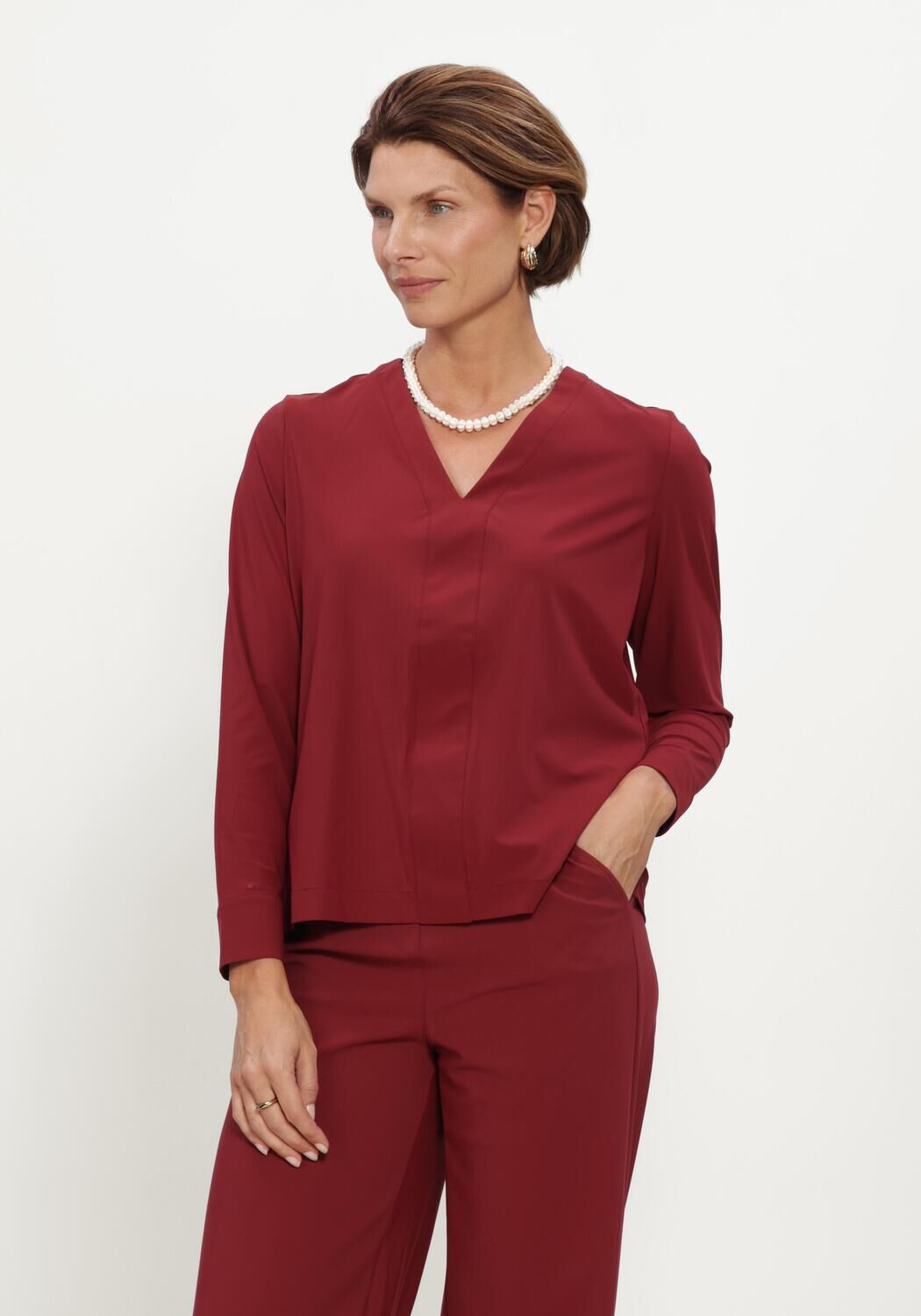 STUDIO ANNELOES Haut Ulla top Bordeaux - large