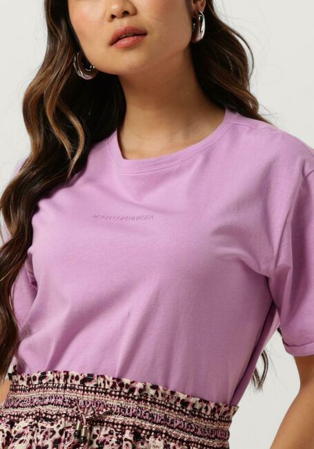 MSCH COPENHAGEN T-shirt MSCHTERINA ORGANIC SMALL LOGO TEE en violet - large