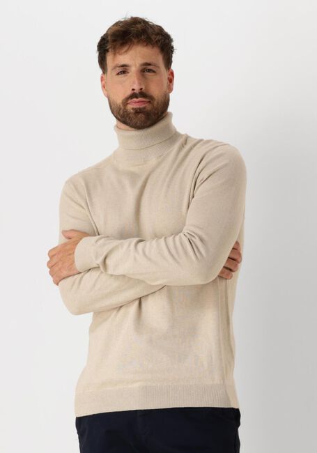 SELECTED HOMME Col roulé SLHBERG ROLL NECK NOOS en beige - large
