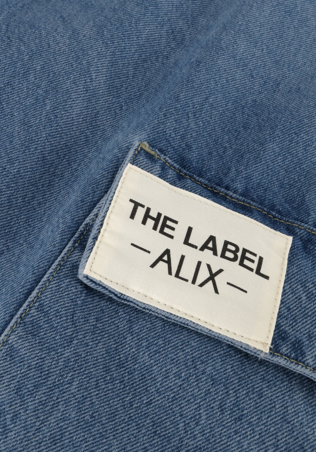 ALIX THE LABEL Straight leg jeans LADIES WOVEN DENIM CARGO PANTS en bleu - large