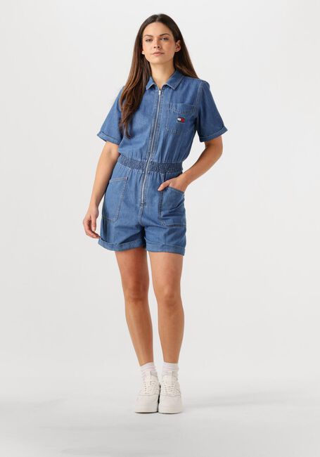 Blauwe TOMMY JEANS  TJW LT DENIM PLAYSUIT - large
