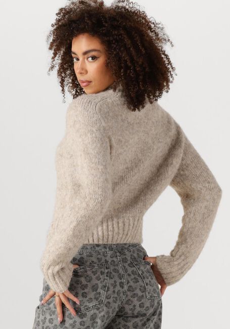 Beige BY-BAR Trui JONAS ZIPP CARDIGAN - large