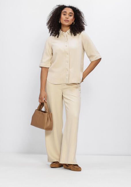 OBJECT OBJFRAME 2/4 RE DENIM TOP Blouses en beige - large