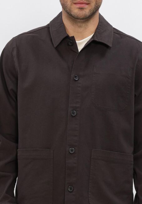 LES DEUX LAYTON COTTON OVERSHIRT Surchemises en marron - large