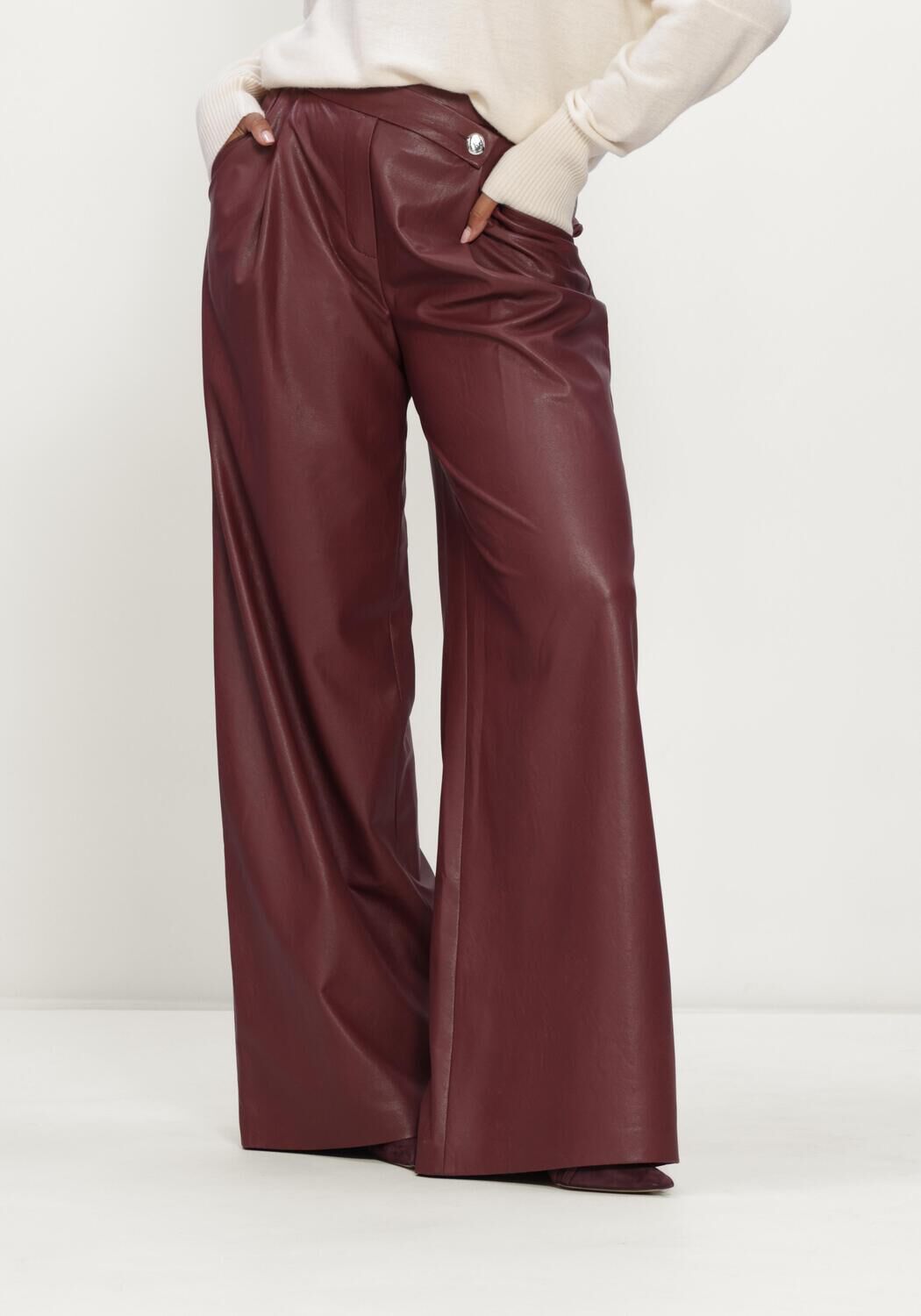 CAROLINE BISS Pantalon large 4573 Bordeaux - large